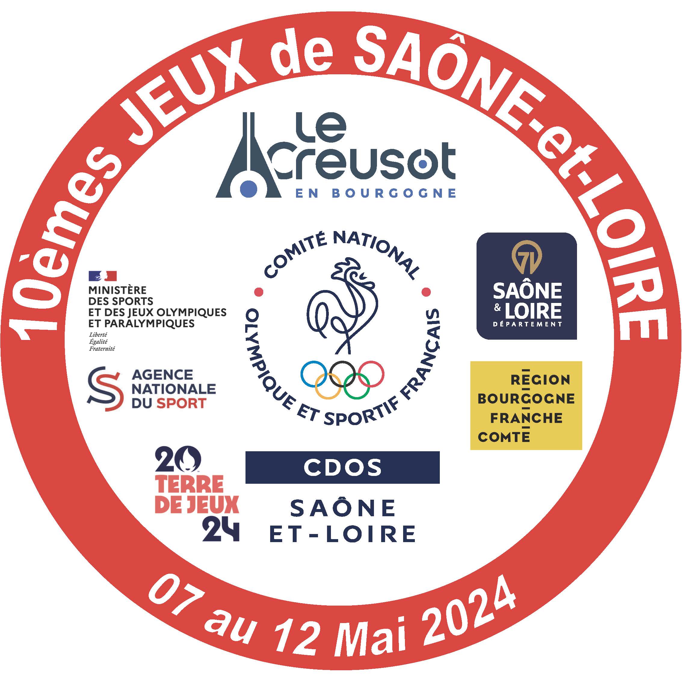 Logo Jeux de Saône-et-Loire et Loire 2024